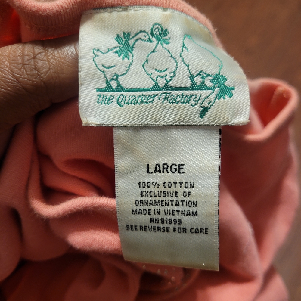 Quacker Factory Pink Heart Embellished Top - Picture 2 of 3